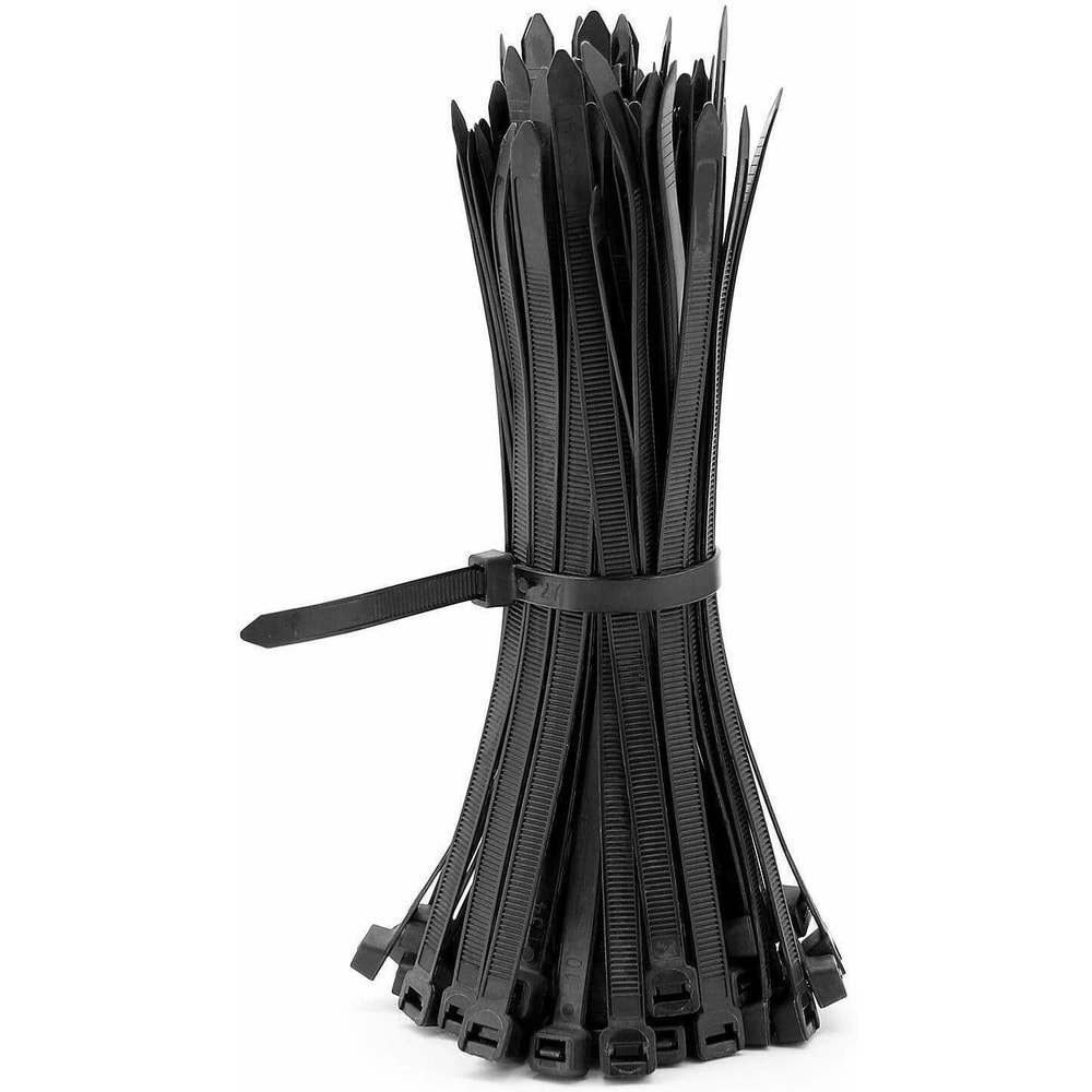 Heavy Duty Cable Ties UV Resistant Black Nylon Zip Ties 100 Lb Strength 0