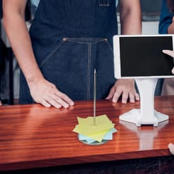 heavy duty stainless steel receipt holder spike for restaurants and counters