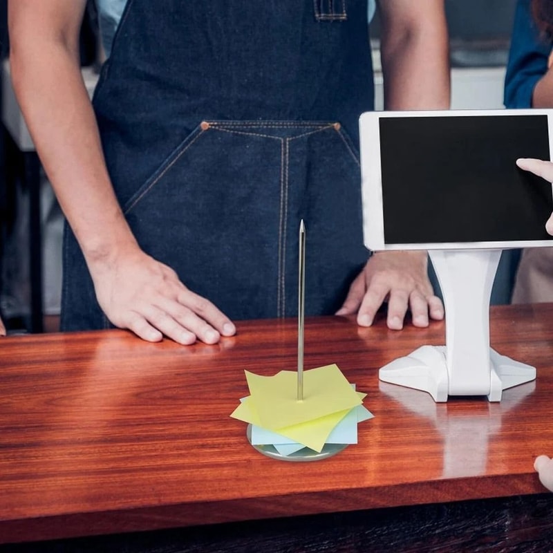 Heavy Duty Stainless Steel Receipt Holder Spike For Restaurants And Counters 0