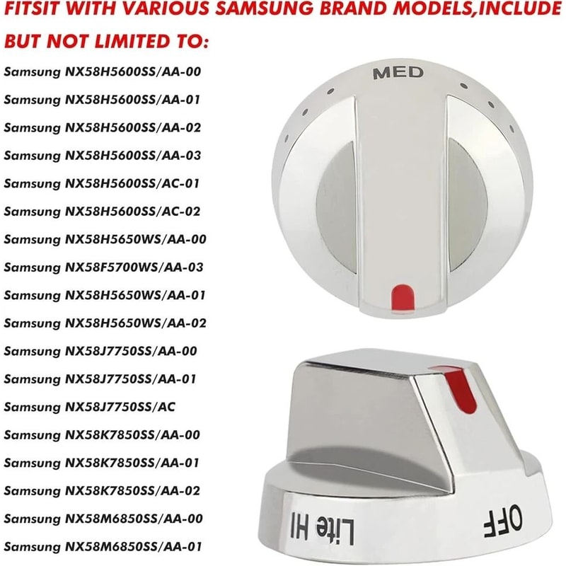 Samsung Stove Knob Replacement For Gas Range Oven 3