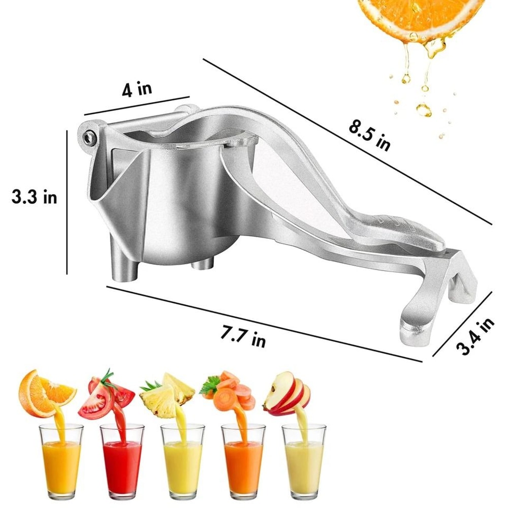 Stainless Steel Lemon Squeezer Manual Citrus Press Heavy Duty Lemon Juicer Rustproof Citrus Juicer 5