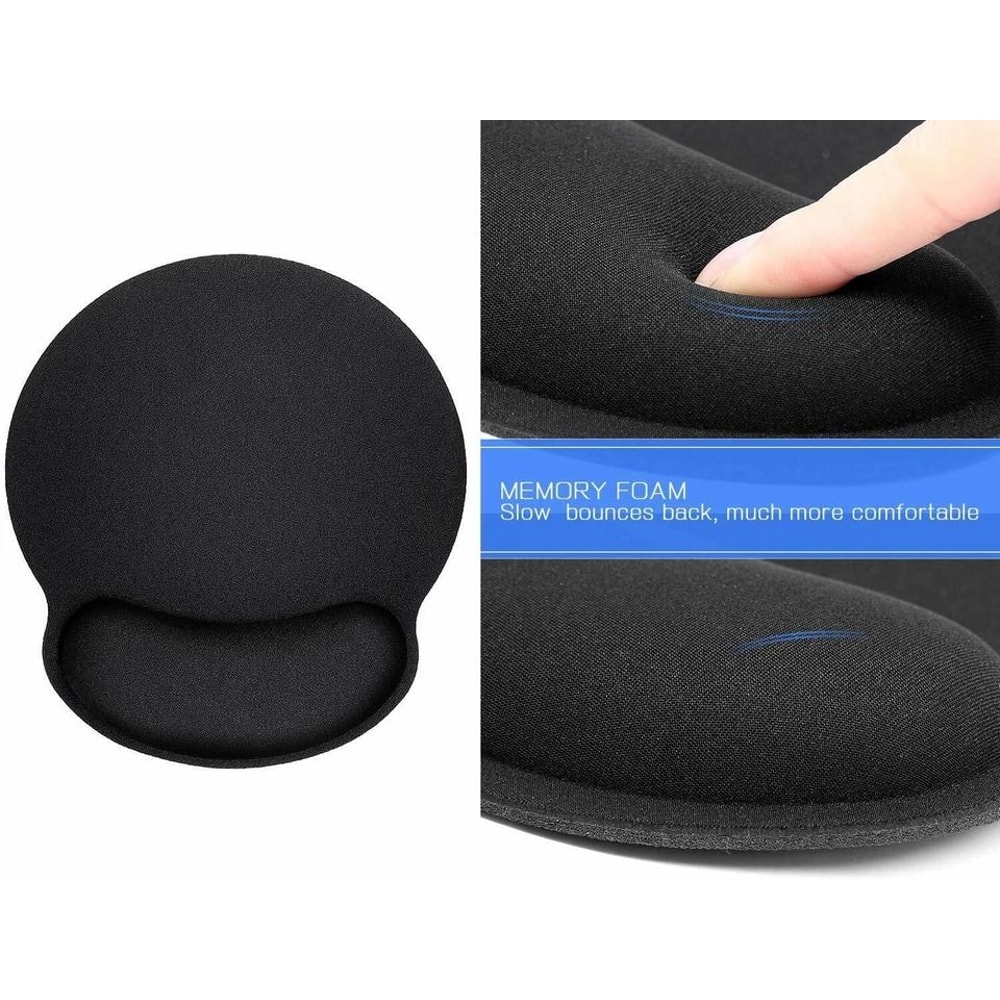 Ergonomic Memory Foam Wrist Rest Set For Keyboard And Mouse Support 6