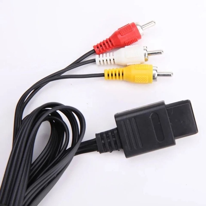 Universal Nintendo AV Cable For GameCube SNES Composite RCA TV Cord 3