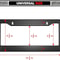 Widened Matte Black License Plate Frame Universal Car Plate Holder Kit 2