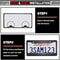 Widened Matte Black License Plate Frame Universal Car Plate Holder Kit 3
