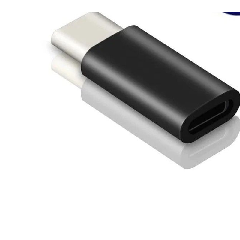 Lightning To USB C Adapter For IPhone Fast Charging Data Sync Converter 0
