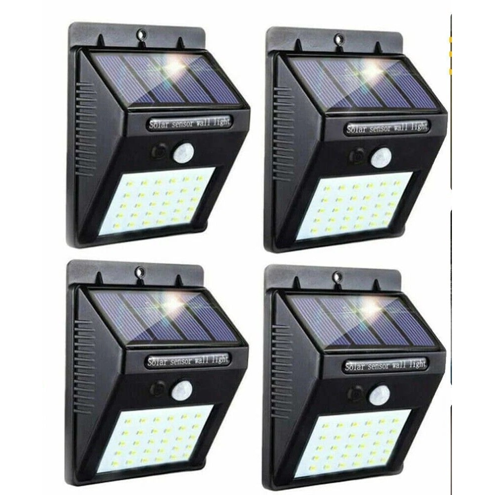 Solar Motion Sensor Wall Lights Outdoor Waterproof LED Security Lamps 0