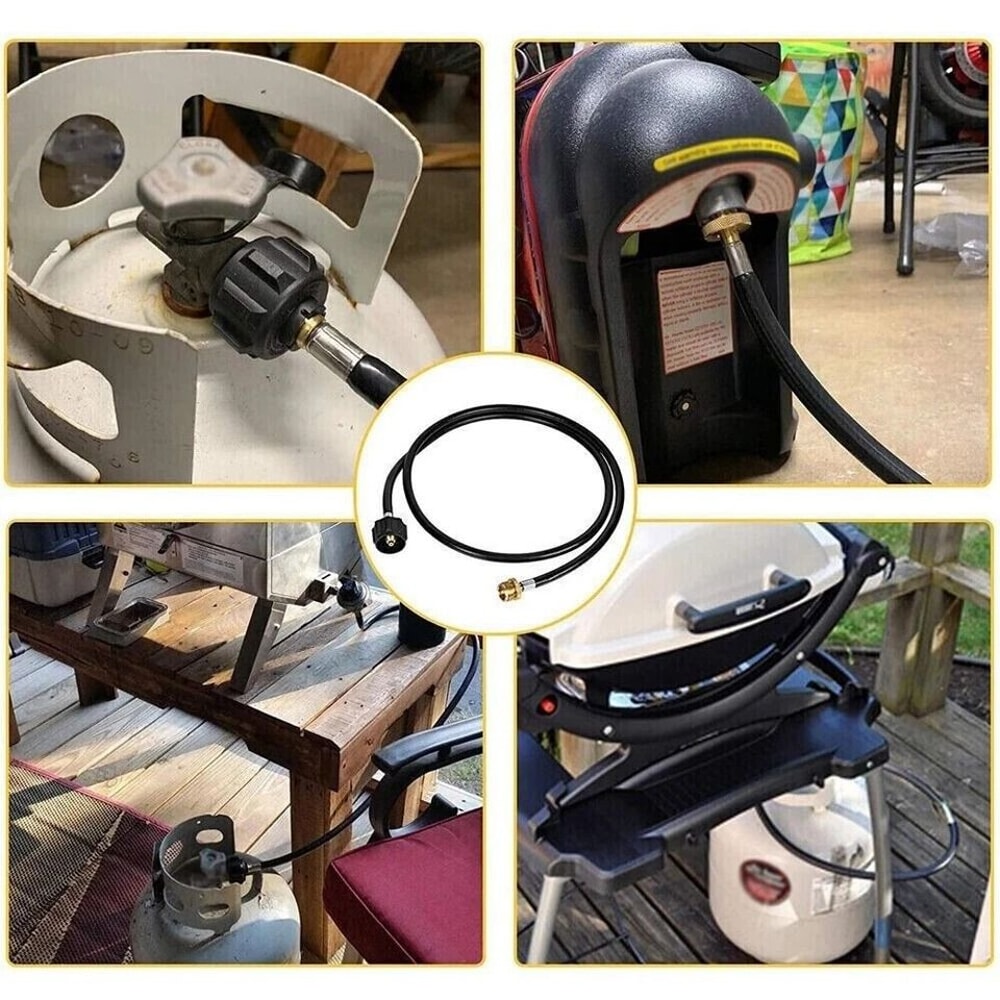 Propane Adapter Hose LP Tank Converter 4