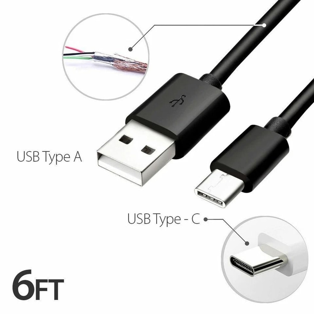 USB Cable Type C Fast Charger 3