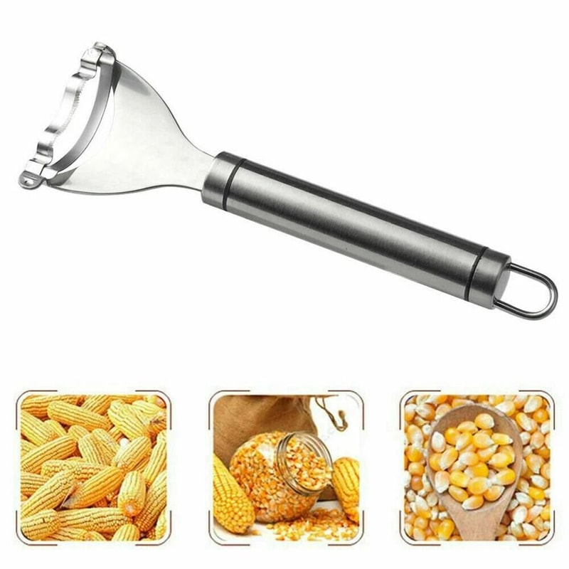 Stainless Steel Corn Cob Stripper ToolCorn Peeler Tool Kitchen Corn Cutter 1