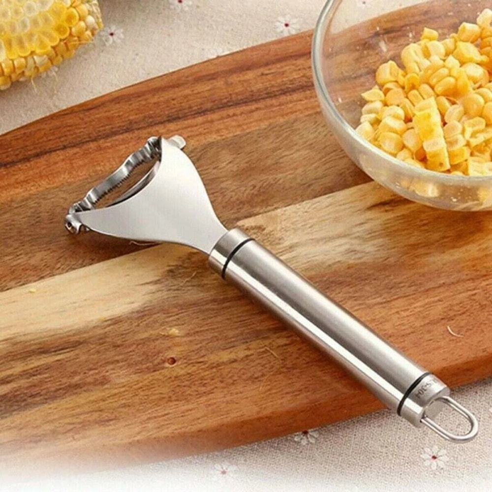 Stainless Steel Corn Cob Stripper ToolCorn Peeler Tool Kitchen Corn Cutter 5
