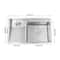 Stainless Steel Laundry Sink With Washboard Dual Basin Utility Sink For Laundry Room 3