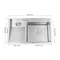 Stainless Steel Laundry Sink With Washboard Dual Basin Utility Sink For Laundry Room 3