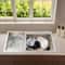 Stainless Steel Laundry Sink With Washboard Dual Basin Utility Sink For Laundry Room 0
