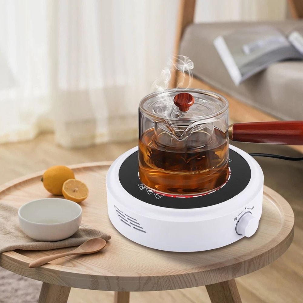 Portable Electric Hot Plate 800W Mini Single Burner For Coffee Tea And Water 0