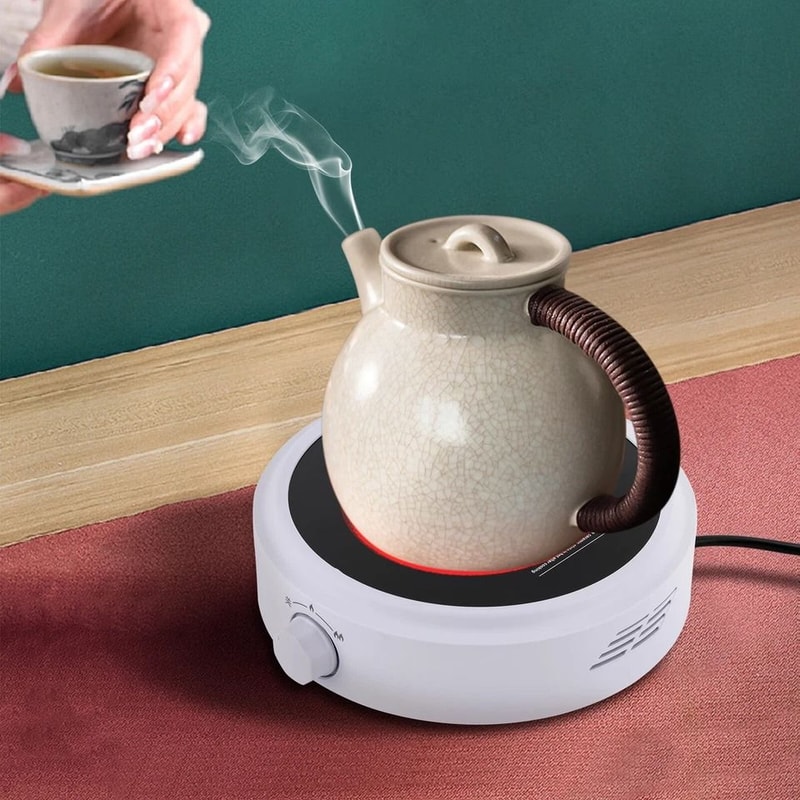 Portable Electric Hot Plate 800W Mini Single Burner For Coffee Tea And Water 2