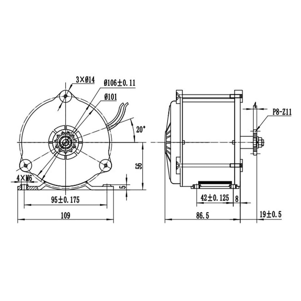 Brushed Motor For EBike And Scooter 4