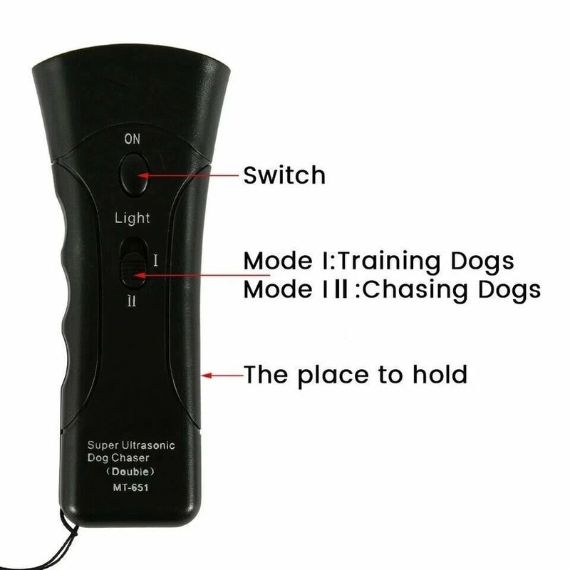 Ultrasonic Dog Trainer With LED Light Humane Anti Barking Device 2