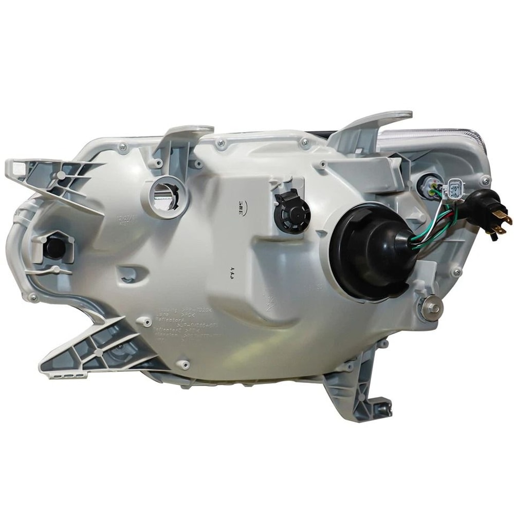 Projector Headlights With LED DRL Bar Black Housing Pair 9