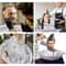Mess Free Hair Cutting Cape With Umbrella Hair Catcher For Home Barber And Salon Use 4