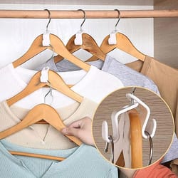 hanger connector hooks closet space saver cascading organizer