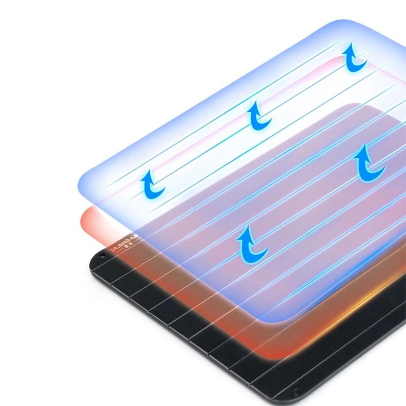 Rapid Thaw Defrosting Tray Aluminum Meat Thaw Plate For Frozen Food 3