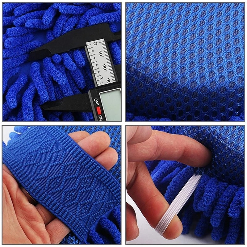 Microfiber Car Wash Mitt Scratch Free Coral Fleece Cleaning Glove 4