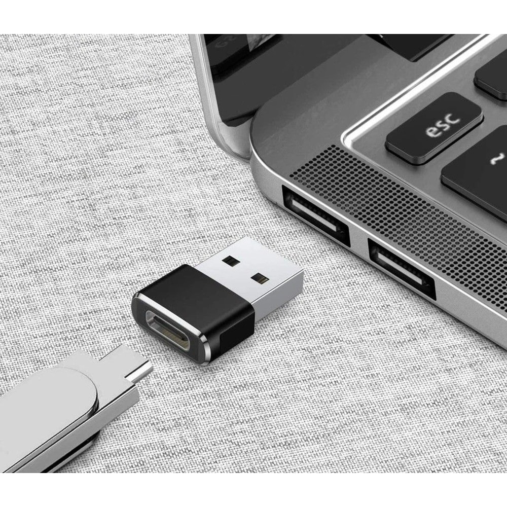 USB C To USB A Adapter Aluminum Type C Female To USB Male Converter 0