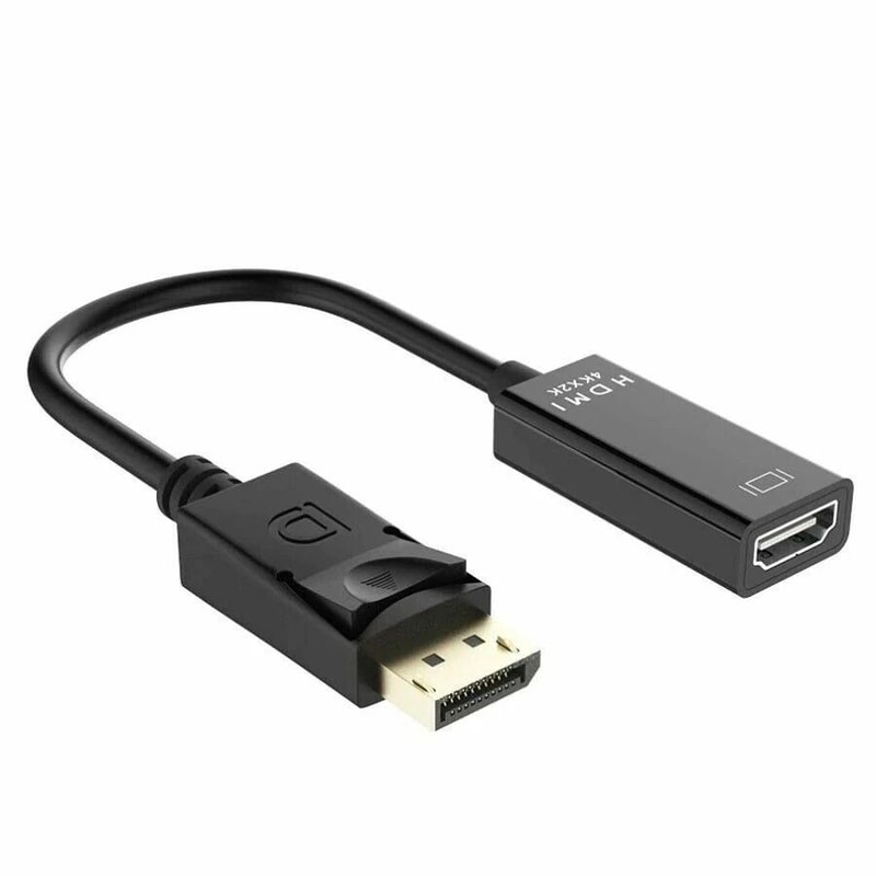 DisplayPort To HDMI Adapter Cable For PC Laptop Desktop Monitor 0