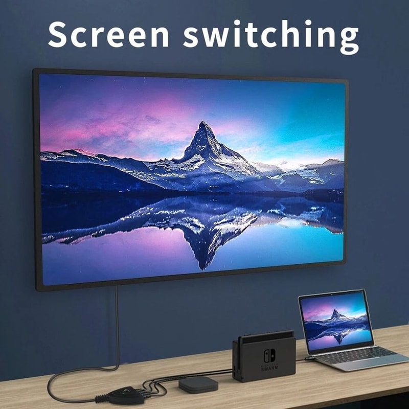 Port HDMI Switch Adapter Cable For HDTV Xbox 3