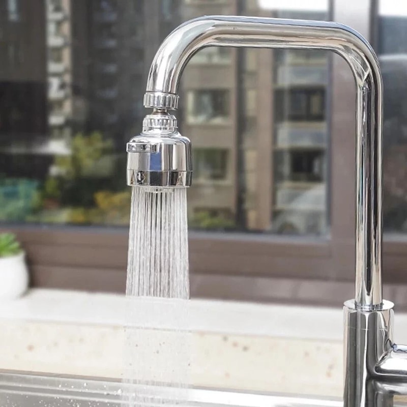 Rotating Kitchen Faucet Sprayer Water Saving Swivel Aerator Attachment 11