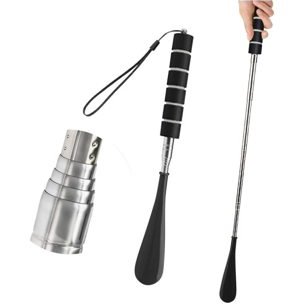 Long Handle Shoe Horn Stainless Steel Shoe Helper For Seniors And Adults 1