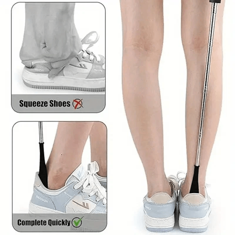 Long Handle Shoe Horn Stainless Steel Shoe Helper For Seniors And Adults 10