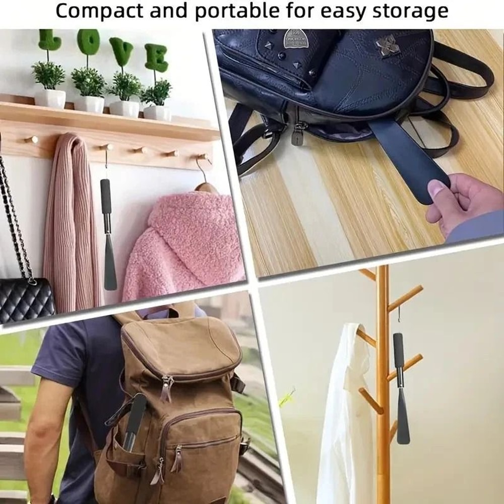 Long Handle Shoe Horn Stainless Steel Shoe Helper For Seniors And Adults 8