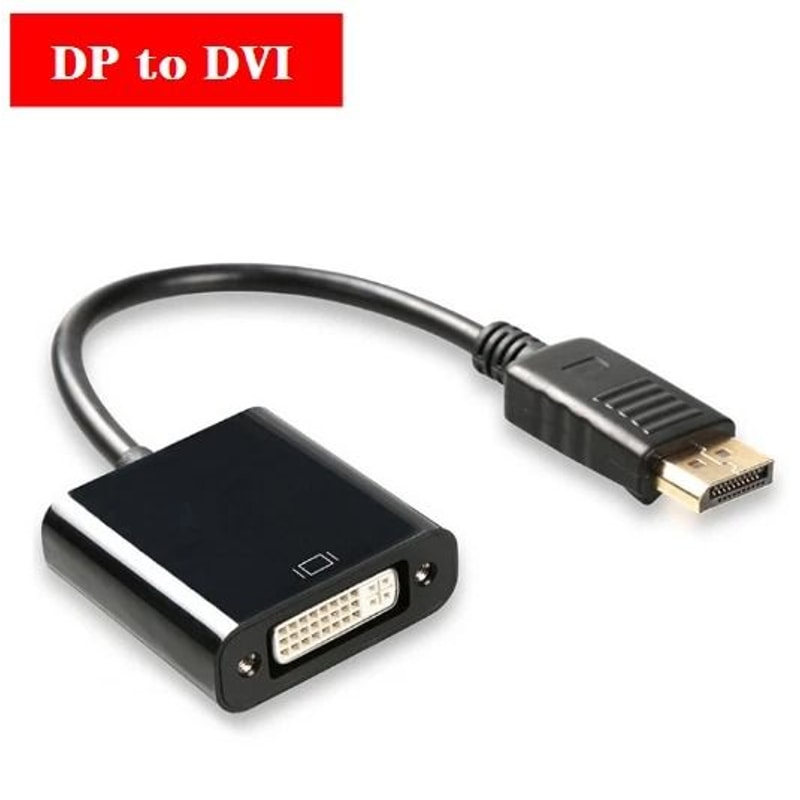 DisplayPort To DVI Adapter Cable For PC Monitor And Laptop 4