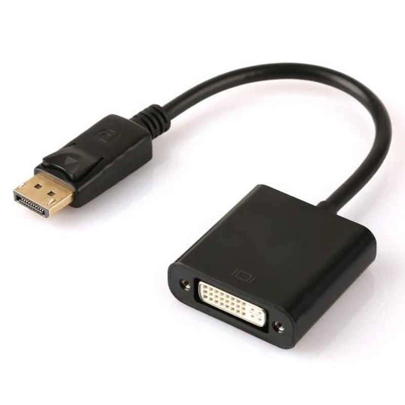 DisplayPort To DVI Adapter Cable For PC Monitor And Laptop 0
