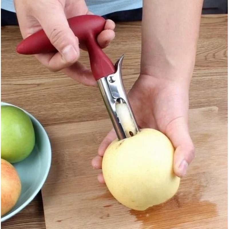 Stainless Steel Apple Corer Set Fruit Core Remover Kitchen Tool 1