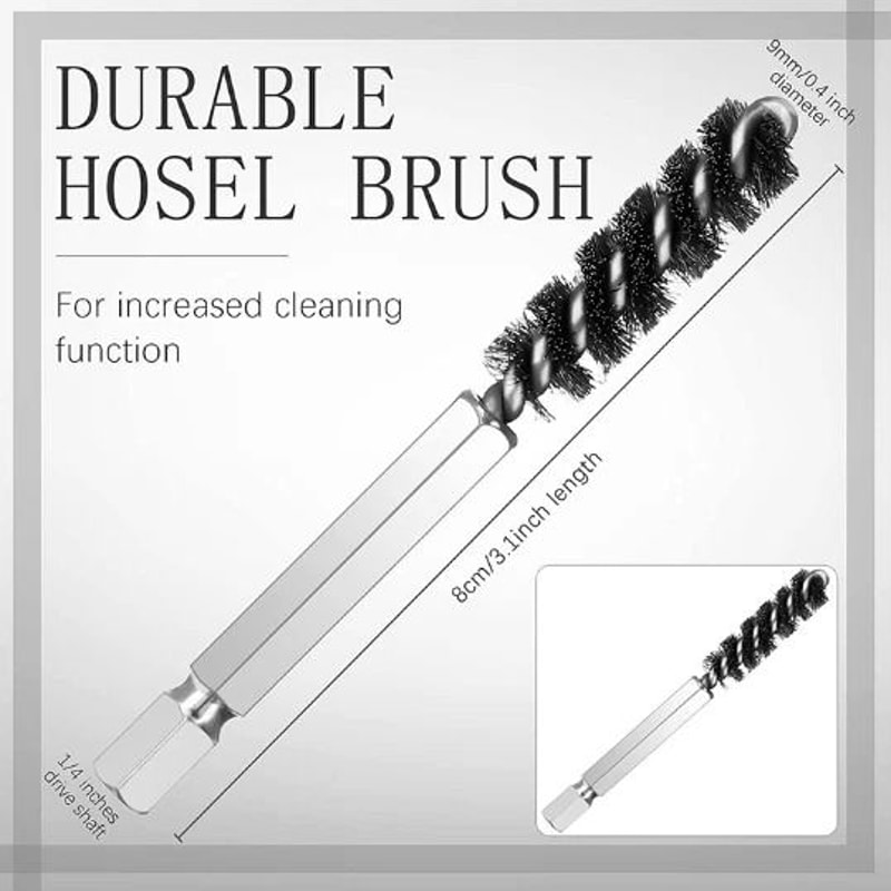 Golf Club Cleaning Brush With Hex Shank Wire Bristles For Groove And Hosel Care 1