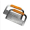 Stainless Steel Crinkle Cutter Potato Slicer With Wooden Handle 1