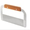 Stainless Steel Crinkle Cutter Potato Slicer With Wooden Handle 0