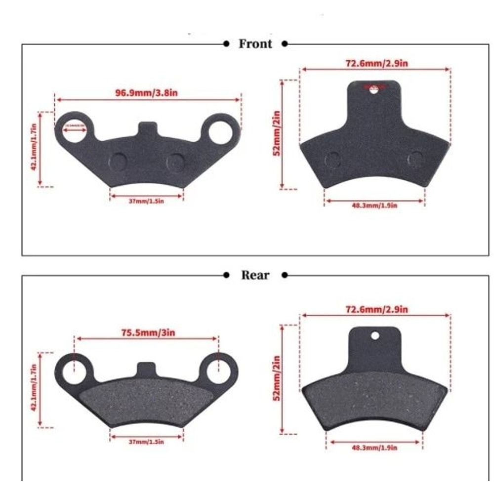 Polaris Rear Brake Pads For Sportsman ATV Replacement 1
