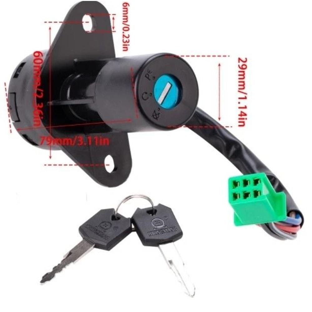 Wire Ignition Switch Lock Replacement Key Set 1