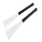 Drum Brushes Pair With Rubber Handle Nylon Drum Brush Sticks 0