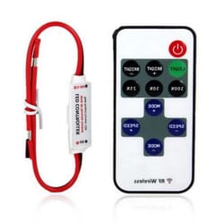 rf remote dimmer mini led strip light controller for single-color accent lighting