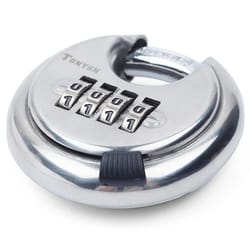 stainless steel combination discus padlock for outdoor warehouse and cabinet doors