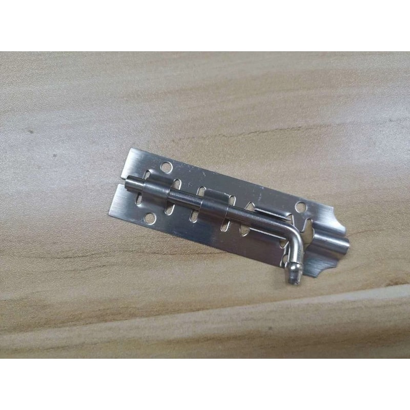 Stainless Steel Door Latch Slide Bolt Barrel Lock 2