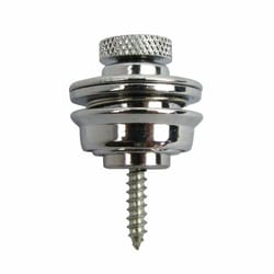 chrome flat head guitar strap lock for electric acoustic and bass guitars