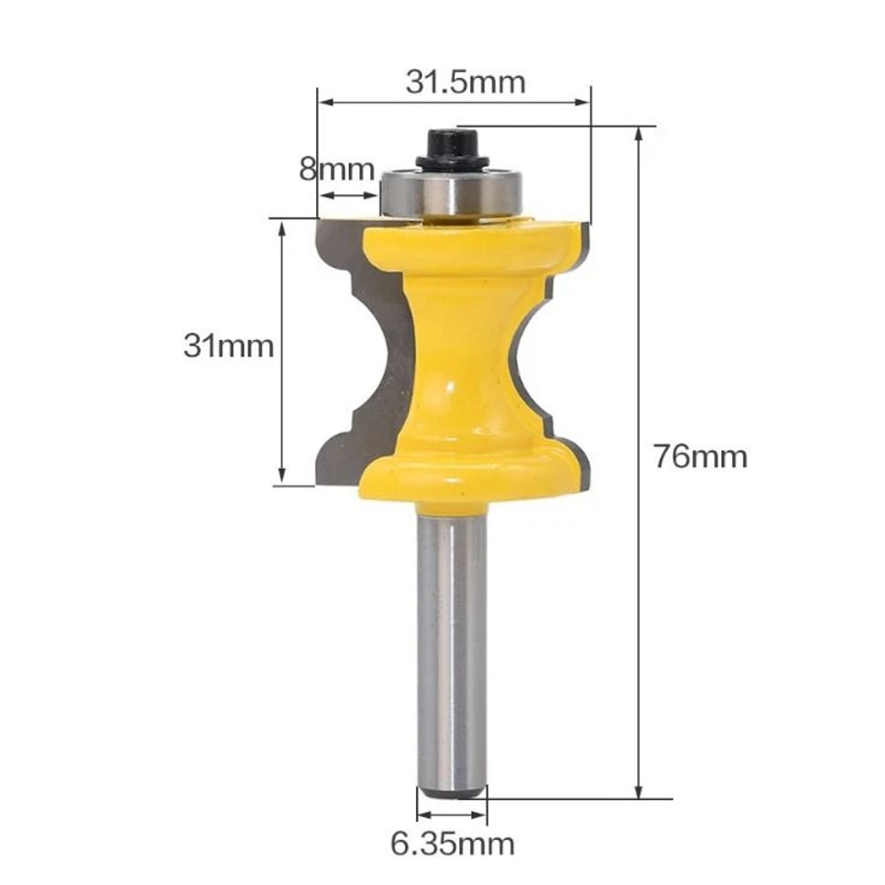 Shank Crown Molding Router Bit For Woodworking Trim And Decorative Edge Cuts 1