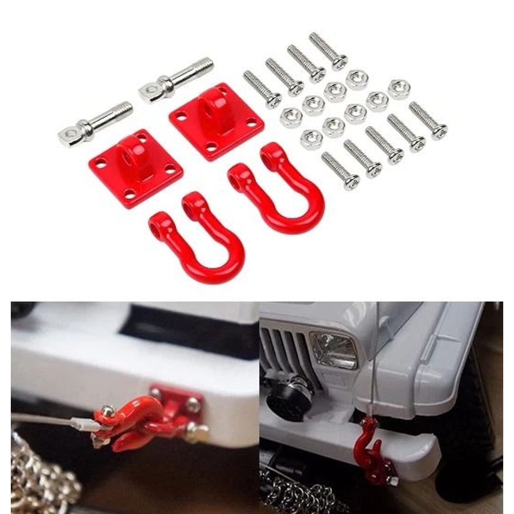 Metal RC Tow Hook Set For Crawler Trucks And Scale RC Builds 4