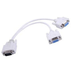 vga splitter cable female vga y adapter for monitor and tv sharing